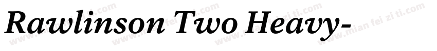Rawlinson Two Heavy字体转换